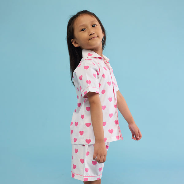 Hearts Shorts Set For Kids