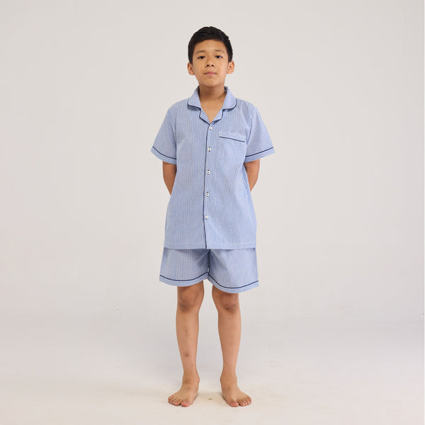 Classic Stripes Shorts Set For Kids