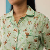 Women Monkeying Around Pima Pajama Set