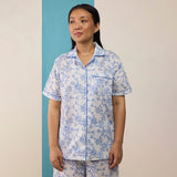 Women Vintage Blooms Pima Shorts Set