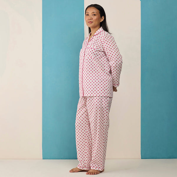 Women Sweethearts Pima Cotton Pajama Set