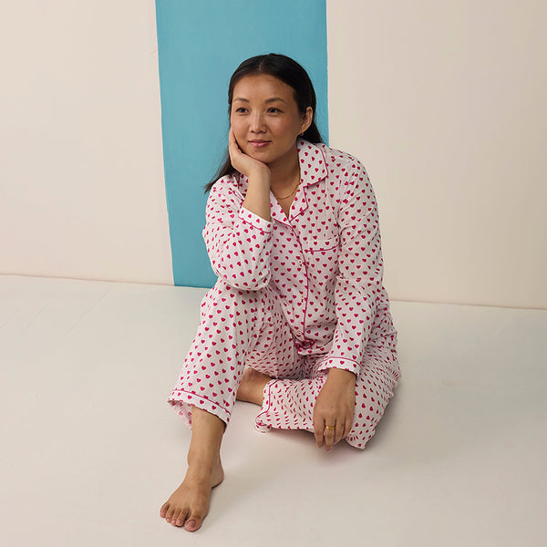 Women Sweethearts Pima Cotton Pajama Set