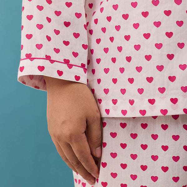 Women Sweethearts Pima Cotton Pajama Set