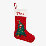 Santa With Tree Stocking