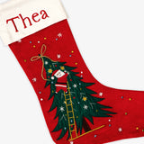 Santa With Tree Stocking