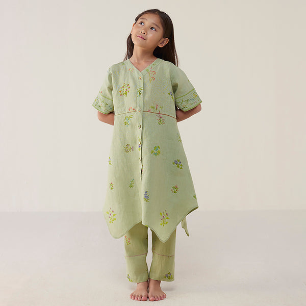 Inoya Linen Co-ord Set - Mint