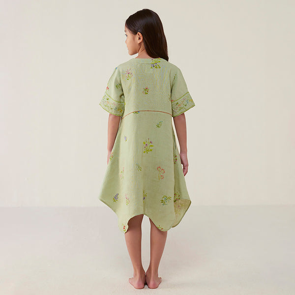 Inoya Linen dress - Mint