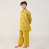 Jay Forever Linen Kurta Set - Ochre
