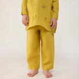 Jay Forever Linen Kurta Set - Ochre