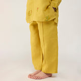 Jay Forever Linen Kurta Set - Ochre