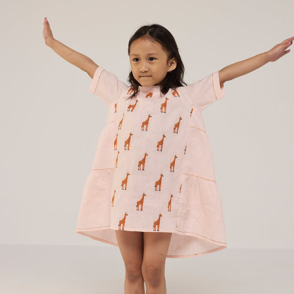 Nova Linen Dress - Blush