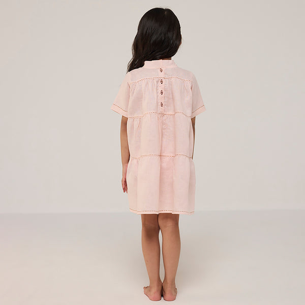 Nova Linen Dress - Blush