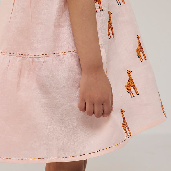 Nova Linen Dress - Blush