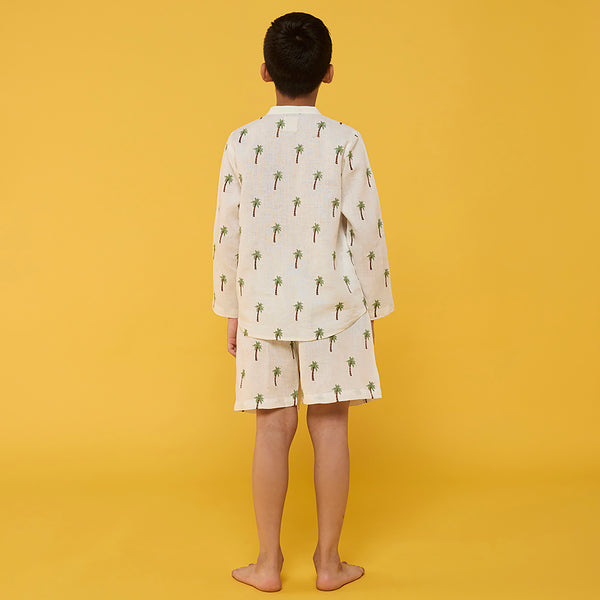 Rolf Linen Shorts - Ivory