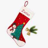 Snowman With Tree Stocking