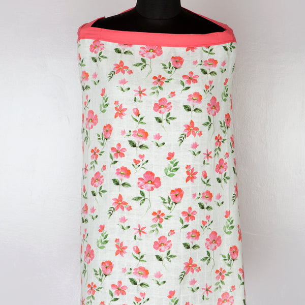 Blossoms Organic Muslin Nursing Cover