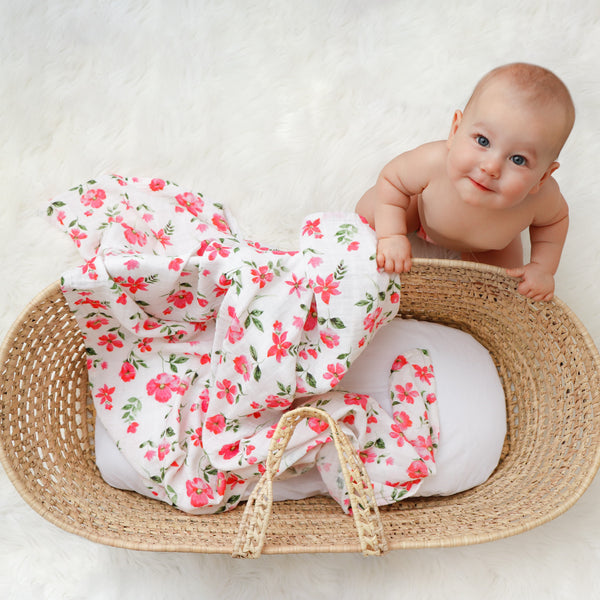 Blossoms Organic Swaddle Set