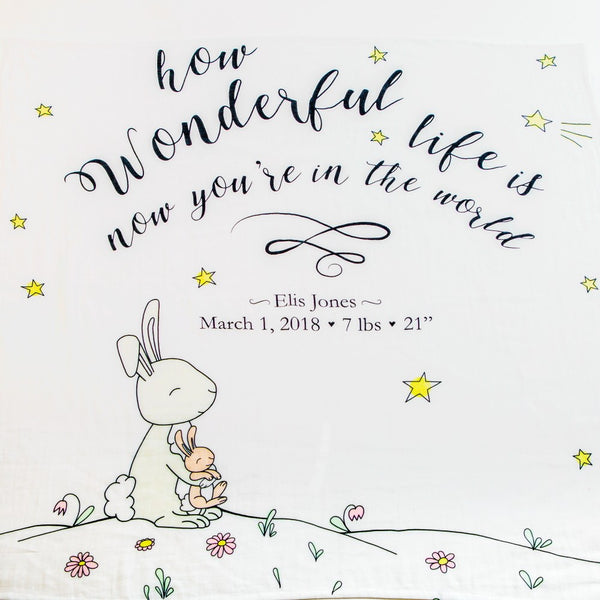Wonderful Life Organic (Personalized) Swaddle