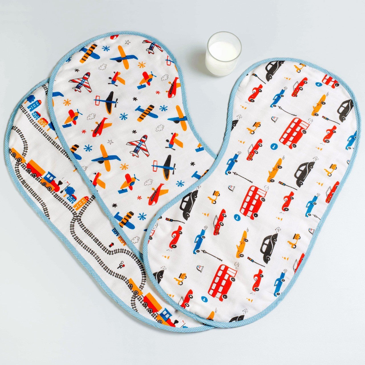 OffWeGo! Burp Cloth & Bib Set Little West Street