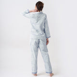 Women Jade Blockprint Pajama Set (Indigo)