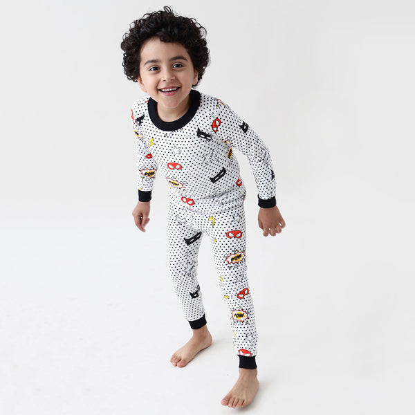 Superhero Jersey Pajama Set