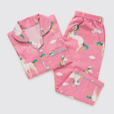 Unicorns Organic Pajama Set For Kids