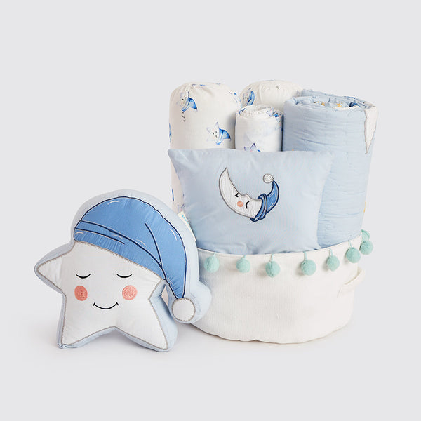 Rockabye Baby Crib Gift Hamper (Celestial-Blue)