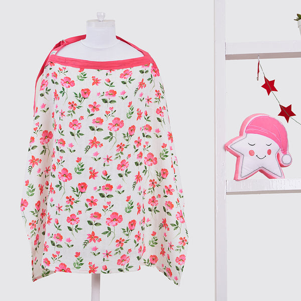Blossoms Organic Muslin Nursing Cover