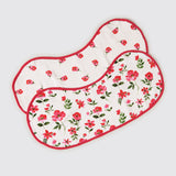 Blossoms Organic Burp Cloth/Bib Set