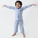 Classic Navy Stripes Pajama Set For Kids