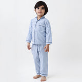 Classic Navy Stripes Pajama Set For Kids