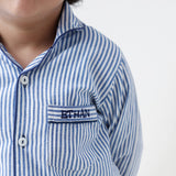 Classic Navy Stripes Pajama Set For Kids