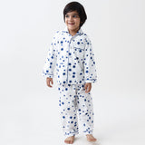Navy Stars Pajama Set For Kids