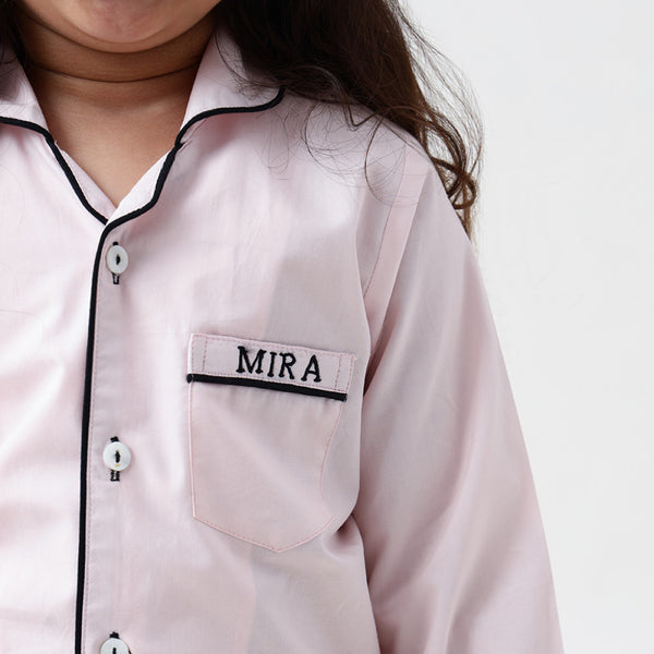 Classy Pink Pajama Set For Kids