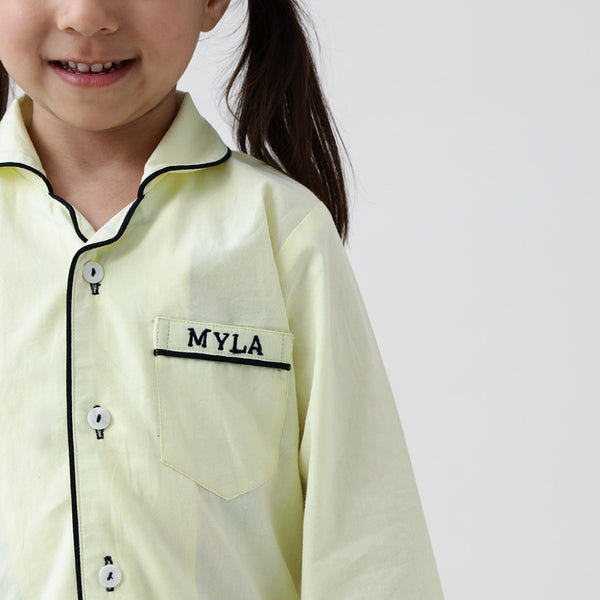 Sunshine Yellow Pajama Set For Kids