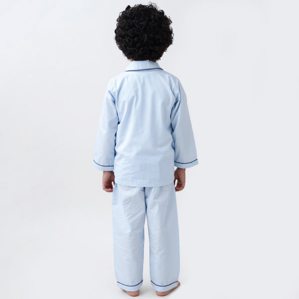 Sky Blue Pajama Set For Kids