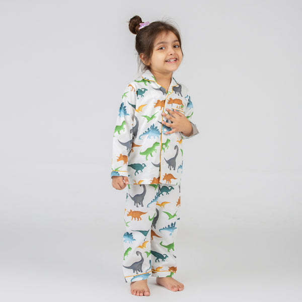 Dinosaurs Organic Pajama Set For Kids