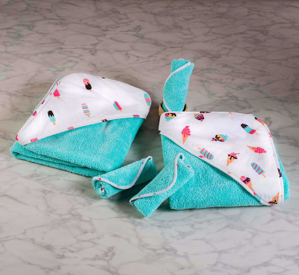 Scoops & Smiles Washcloth Set