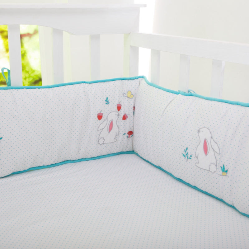 Snuggle Bunny Organic Complete  Crib Bedding Set (With Bumper)