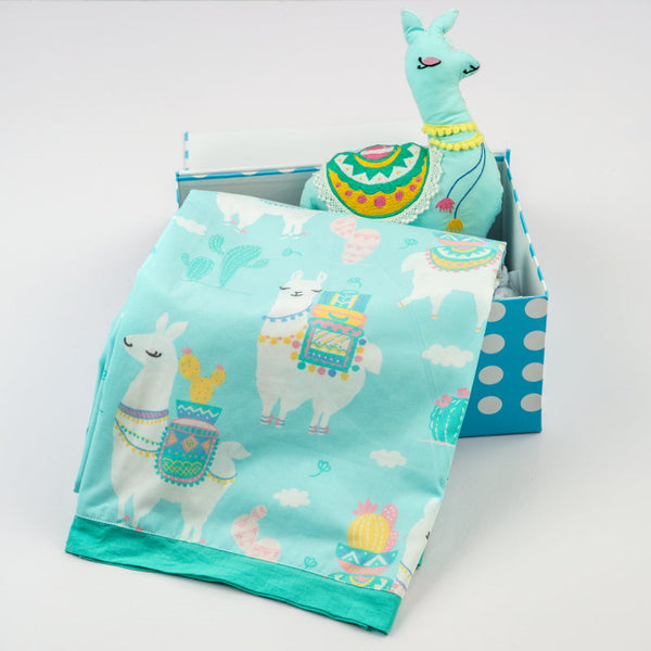 Snuggle Time Organic Crib Gift Set (Llama Love)