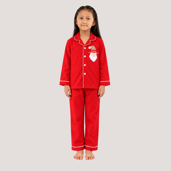 Santa Sparkle Pajama Set For Kids