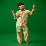 Travel Pima Pajama Set For Kids