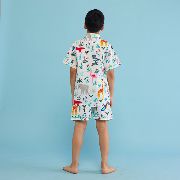 Organic Serengeti Shorts Set For Kids