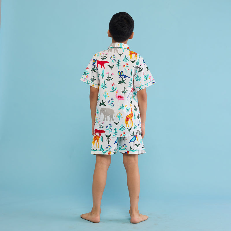Organic Serengeti Shorts Set For Kids