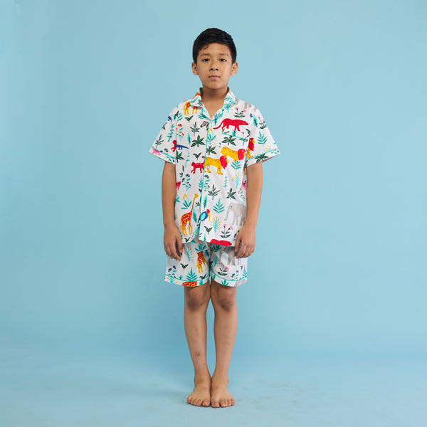 Organic Serengeti Shorts Set For Kids