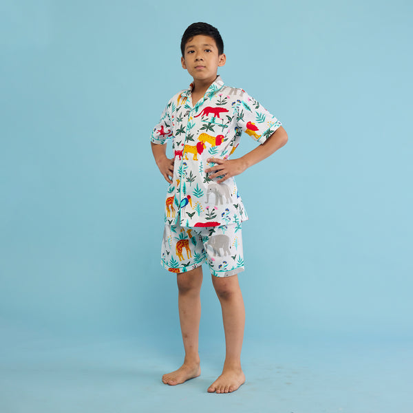 Organic Serengeti Shorts Set For Kids