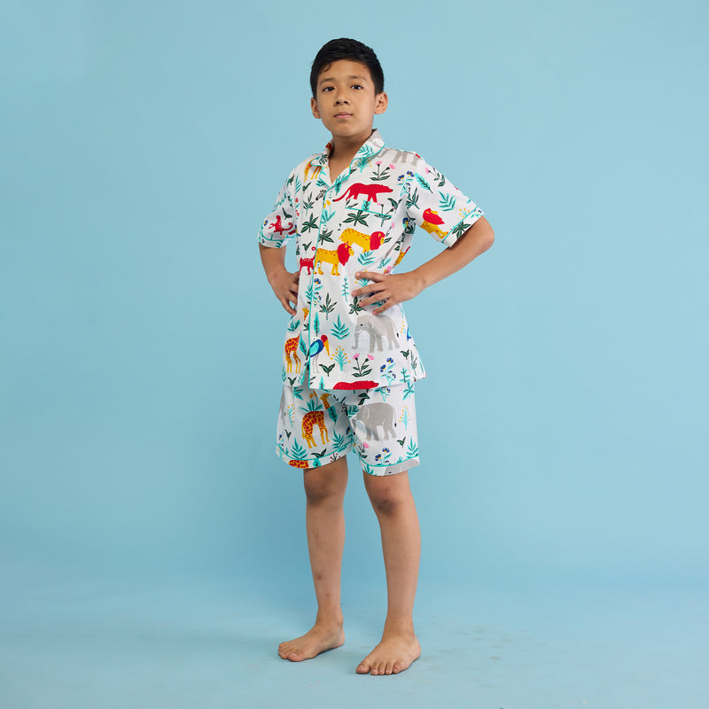 Organic Serengeti Shorts Set For Kids