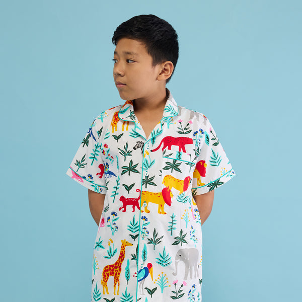Organic Serengeti Shorts Set For Kids