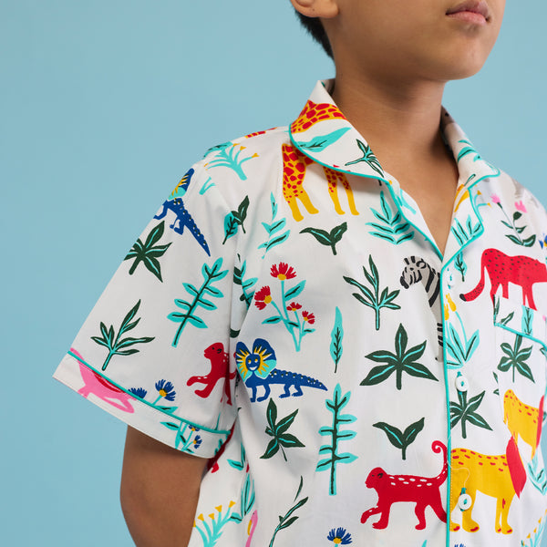 Organic Serengeti Shorts Set For Kids
