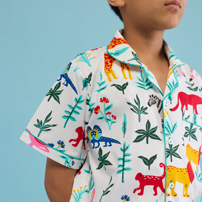 Organic Serengeti Shorts Set For Kids
